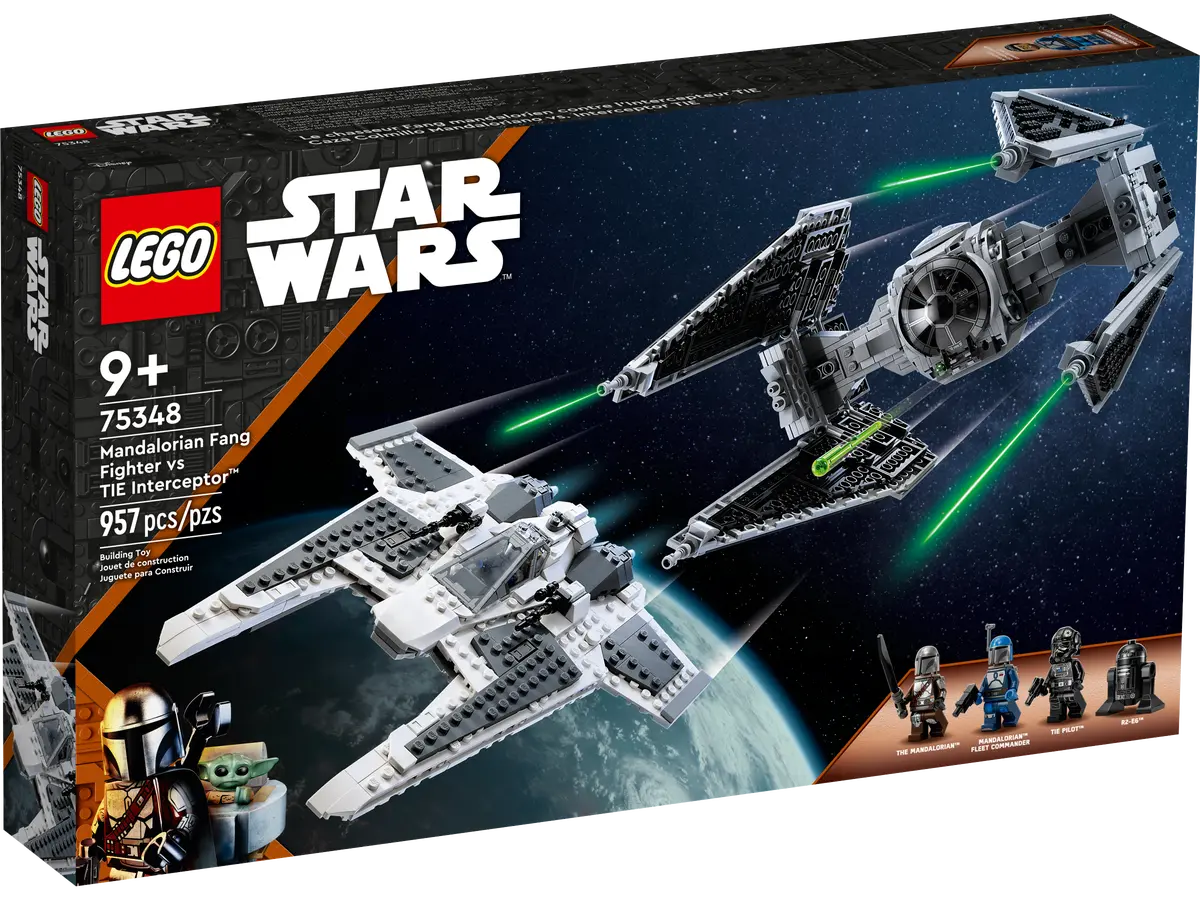 Merchandising Star Wars:  75348 - Fang Fighter Mandaloriano Vs Tie Interceptor NUOVO SIGILLATO EDIZIONE DEL SUBITO DISPONIBILE