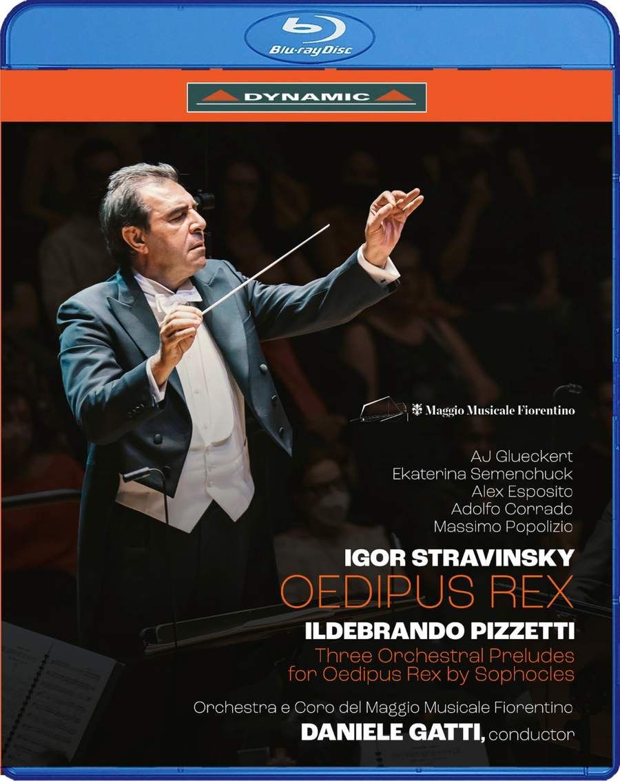 Music Igor Stravinsky Ildebrando Pizzetti - Oedipus Rex Three Orchestral Preludes per Rex By Sophocles NUOVO SIGILLATO EDIZIONE DEL SUBITO DISPONIBILE blu-ray