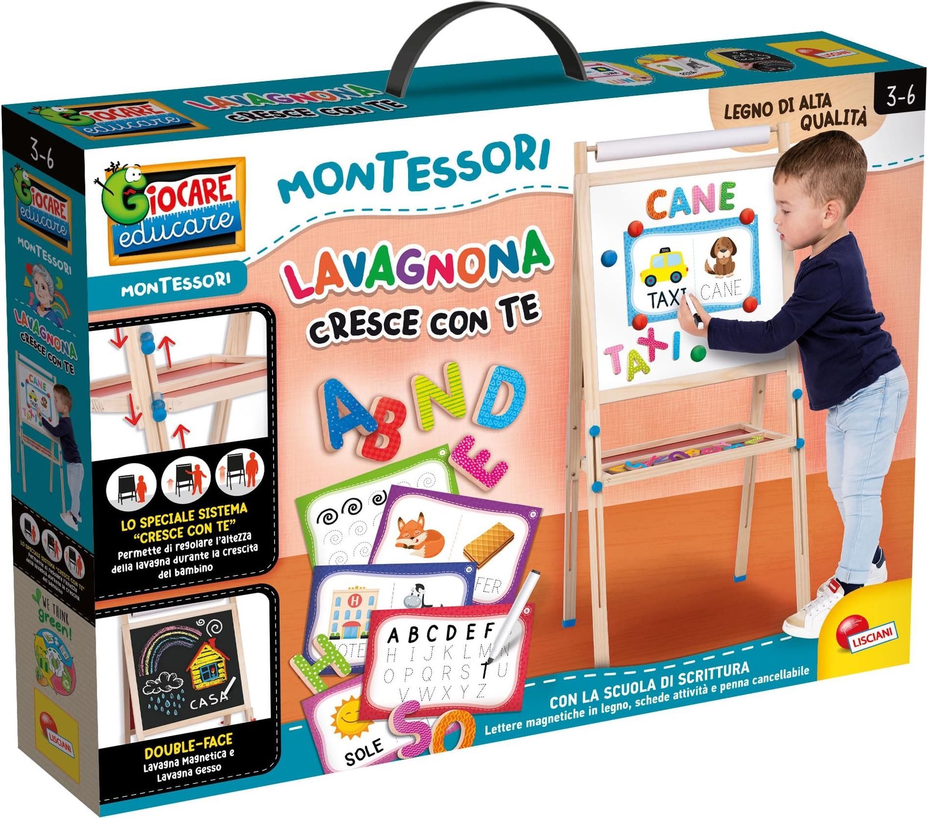 Merchandising : Montessori - Lavagnona Legno Cresce Con Te NUOVO SIGILLATO EDIZIONE DEL SUBITO DISPONIBILE