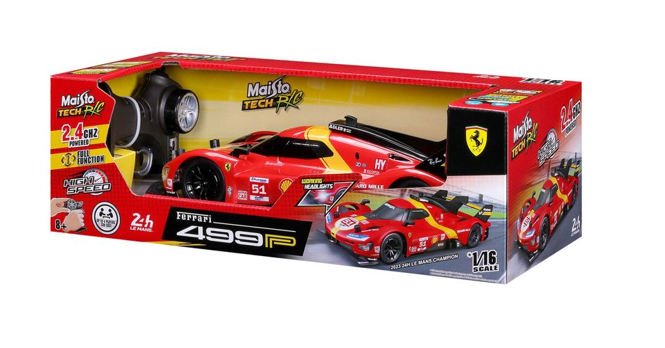 Merchandising : Rc Ferrari 499P Lmh 2023 24H Le Mans Champion - 1:16 NUOVO SIGILLATO EDIZIONE DEL SUBITO DISPONIBILE