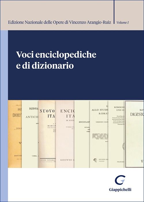 Libri Arangio-Ruiz Vincenzo - Voci Enciclopediche E Di Dizionario NUOVO SIGILLATO EDIZIONE DEL SUBITO DISPONIBILE