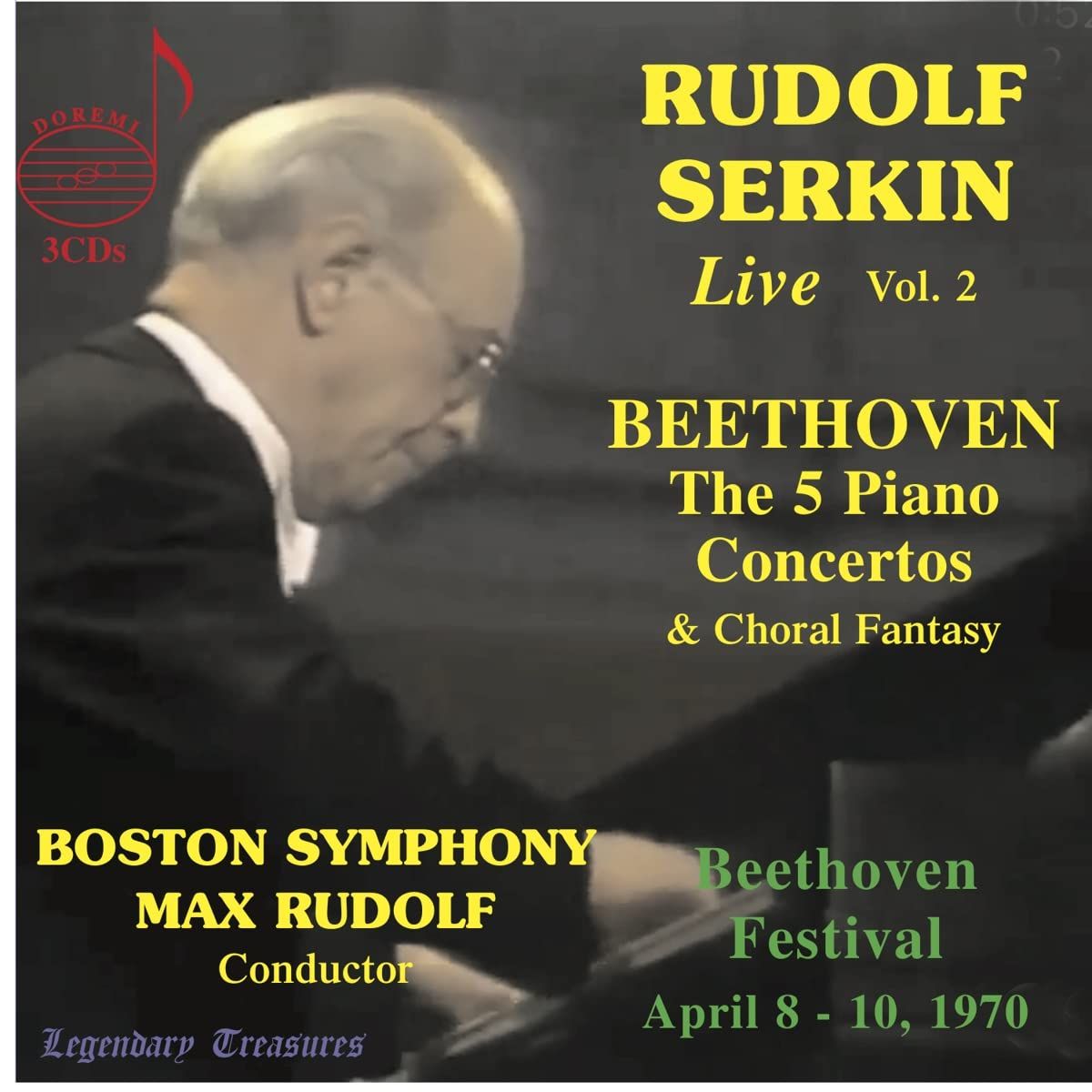 Audio Cd Rudolf Serkin: Live Vol. 2 - Beethoven 5 Piano Concertos 3 Cd NUOVO SIGILLATO EDIZIONE DEL SUBITO DISPONIBILE