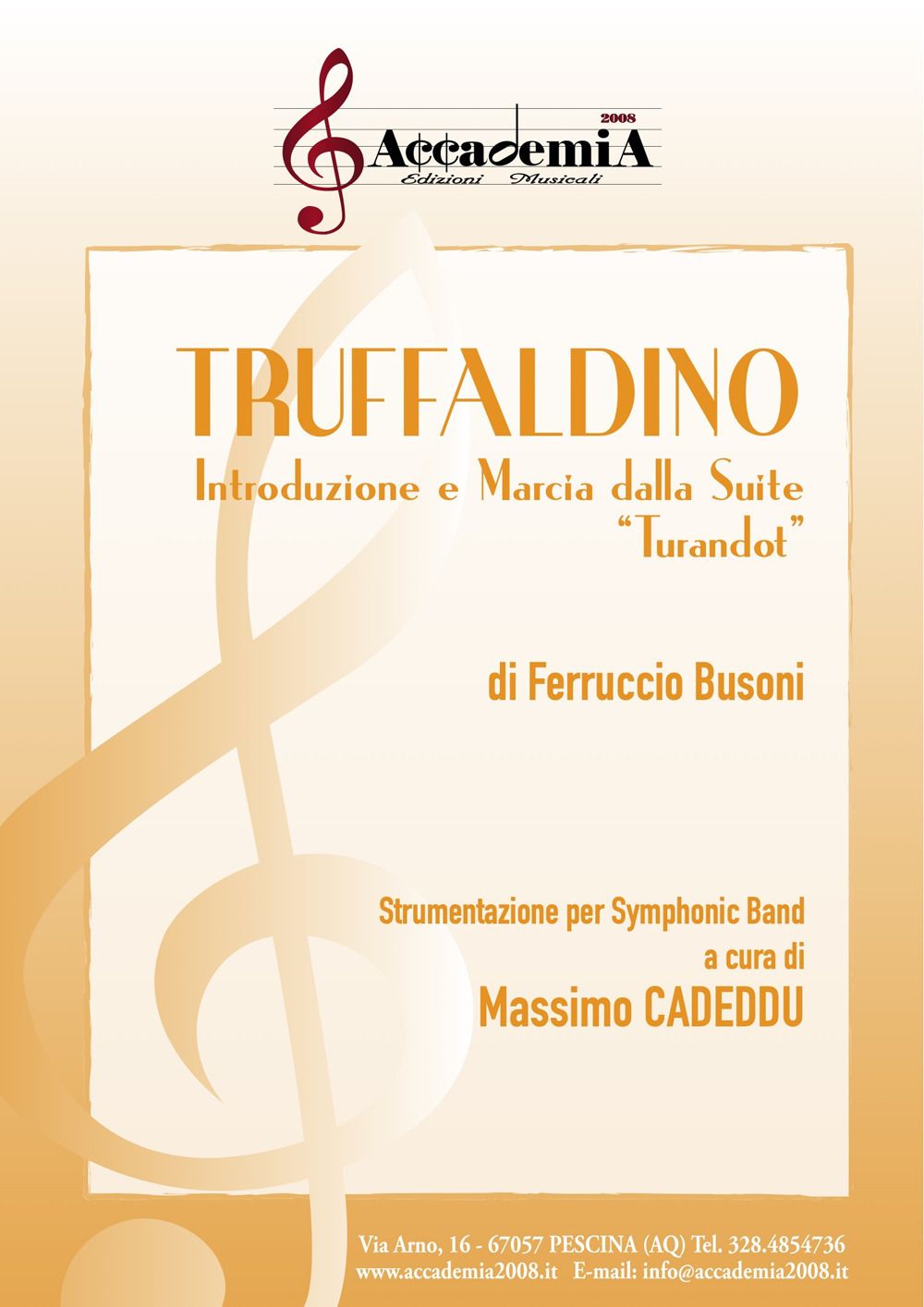 Libri Ferruccio Busoni - Truffaldino. Introduzione E Marcia Dalla Suite Turandot Per Banda Simfonica. Partitura NUOVO SIGILLATO EDIZIONE DEL SUBITO DISPONIBILE