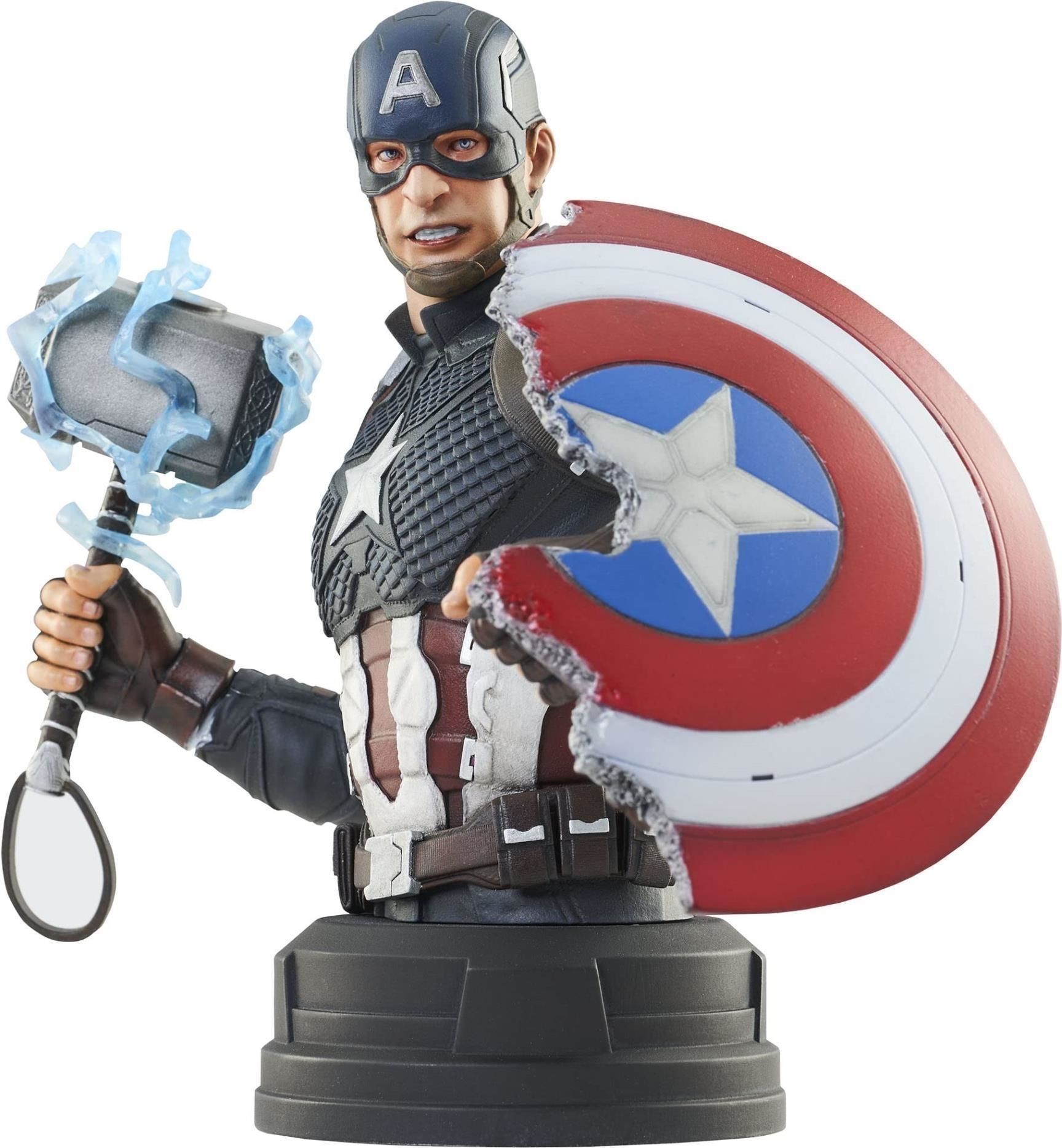 Merchandising Marvel:  - Avengers Endgame Captain America Bust NUOVO SIGILLATO EDIZIONE DEL SUBITO DISPONIBILE