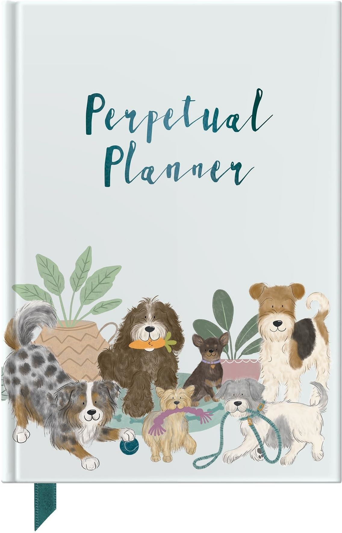 LIbri Helen Stephens - Perpetual Planner For Dog Lovers NUOVO SIGILLATO EDIZIONE DEL SUBITO DISPONIBILE
