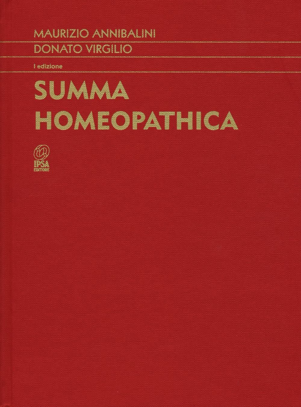 Libri Maurizio Annibalini Donato Virgilio - Summa Homeopathica NUOVO SIGILLATO EDIZIONE DEL SUBITO DISPONIBILE