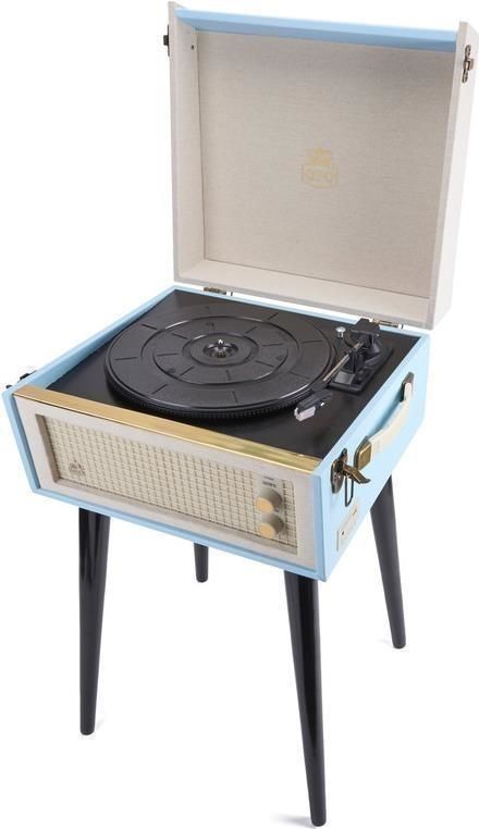 Audio & Hi-Fi  BERMUDABLU: Classic Retro-Style Turntable con Mp3 Built-In Speaker And Removable Legs NUOVO SIGILLATO EDIZIONE DEL SUBITO DISPONIBILE usb