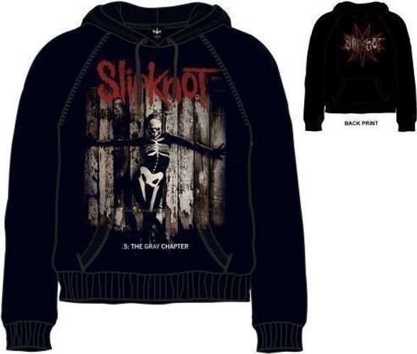 Abbigliamento Slipknot: .5 The Chapter Felpa Tg. M NUOVO SIGILLATO EDIZIONE DEL SUBITO DISPONIBILE unisex con cappuccio grigio