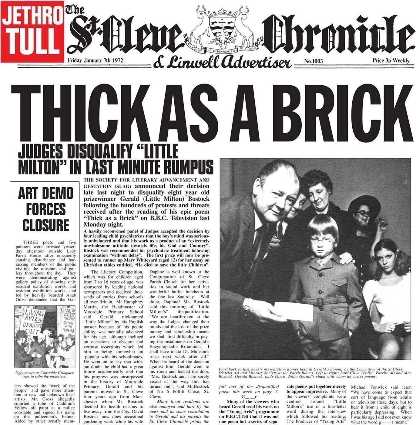 Vinile Jethro Tull - Thick As A Brick Steven Wilson Mix NUOVO SIGILLATO EDIZIONE DEL SUBITO DISPONIBILE