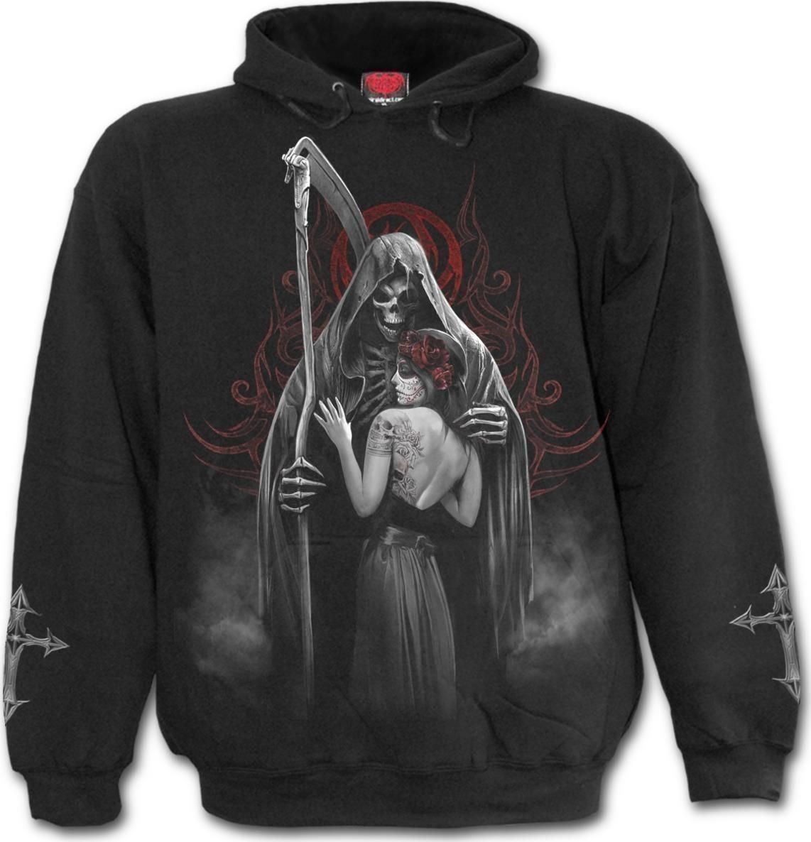 Abbigliamento : Dead Kiss Felpa Tg. M NUOVO SIGILLATO EDIZIONE DEL SUBITO DISPONIBILE con cappuccio nero