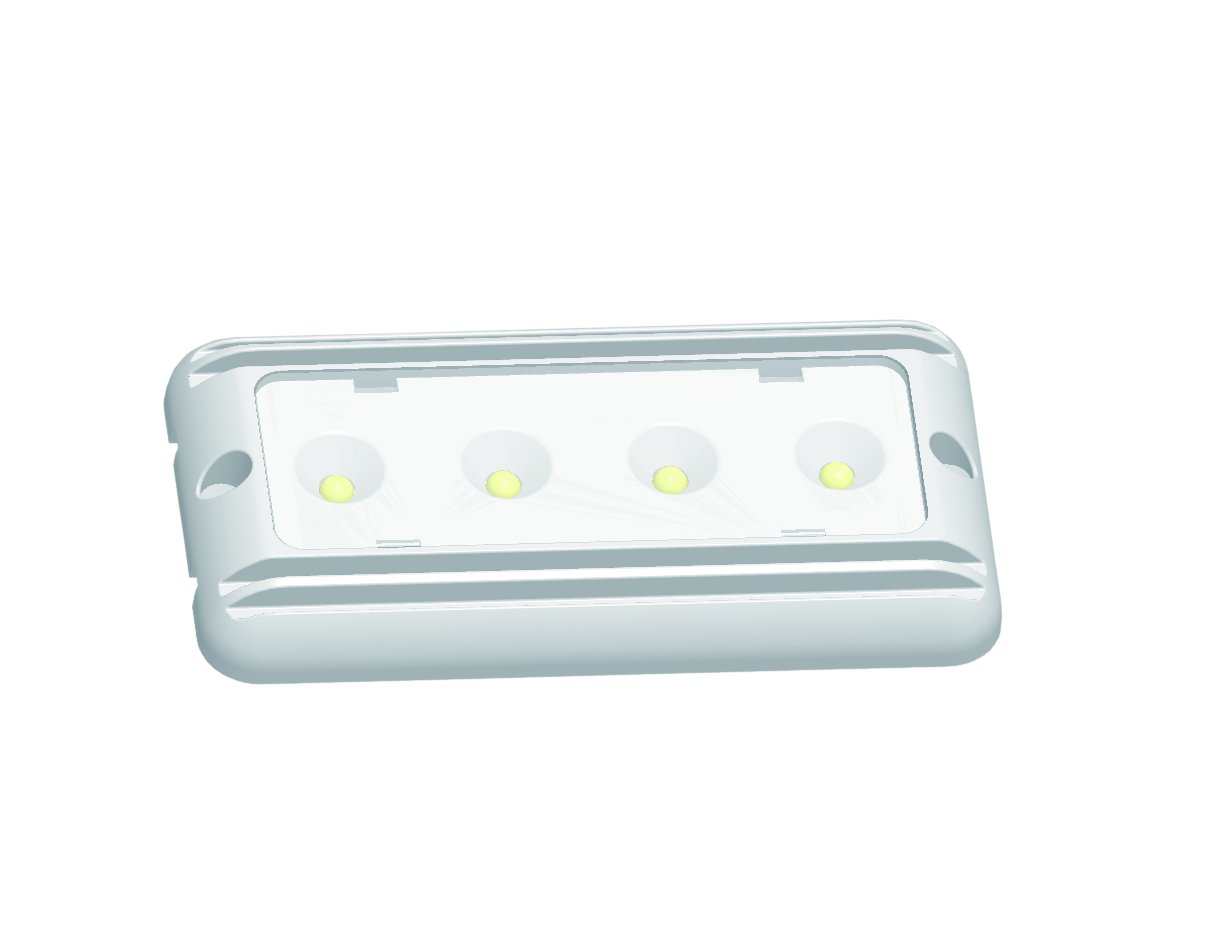 Plafoniera In Alluminio A 4 Led