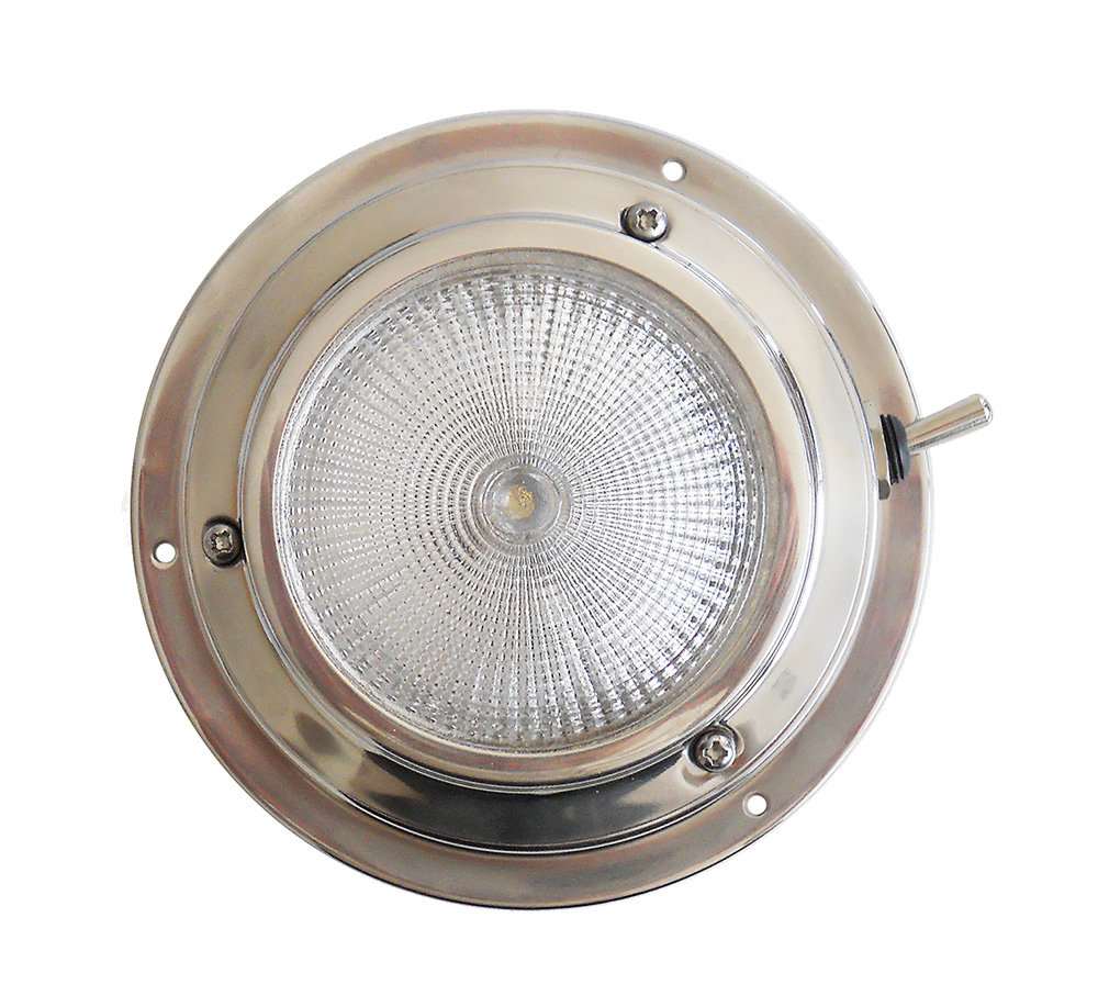 Plafoniera A Led Inox Ø Mm.140 X 40h