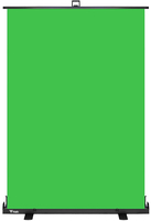 Green Screen - 148x190cm, tela retrattile antipiega, telaio pneumatico a X, custodia in alluminio portatile