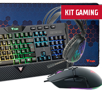 Kit Gaming - Tastiera Q11 + Mouse G61 + Mouse Pad XXL E1 + Cuffie H420