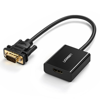 UGREEN Adattatore da VGA a HDMI con porta di carica Micro USB
