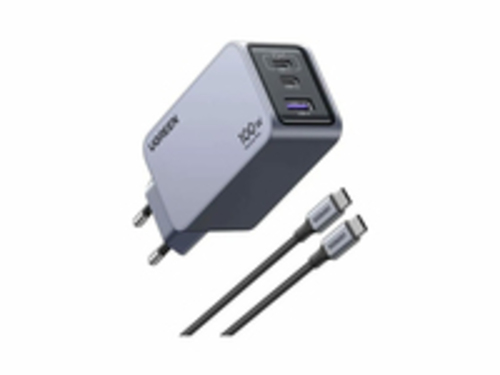UGREEN Caricatore USB 100W GaN Nexode Pro, 2x Type-C, 1xUSB3 Black