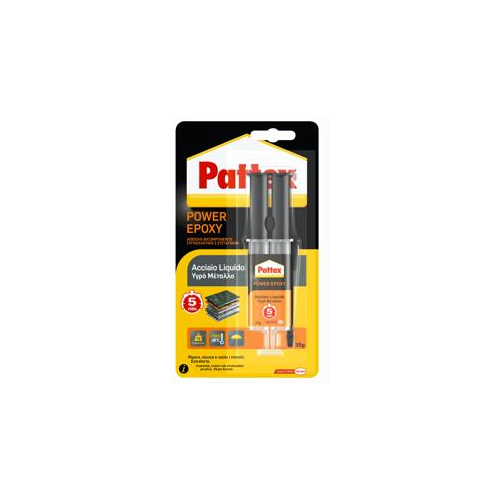 Tubetto applicatore 35 gr Colla Power Epoxy Acciaio liquido Pattex