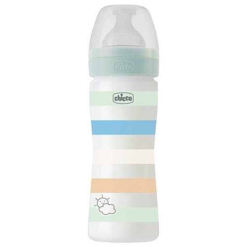 CHICCO BIBERON VETRO UNISEX 240ML SILICONE - Farmasanitaria Dolce Infanzia  Aversa