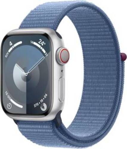 Apple Watch Serie 9 Cell 41mm Aluminium Silver Sport Light Winter Blue MRHX3QL/A 195949022401