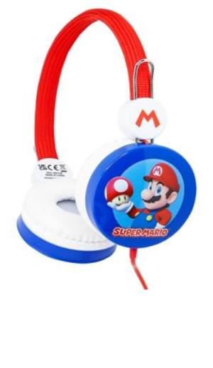 OTL Technologies Super Mario Cuffie Cablato A Padiglione MUSICA Nero, Blu,  Rosso, Bianco