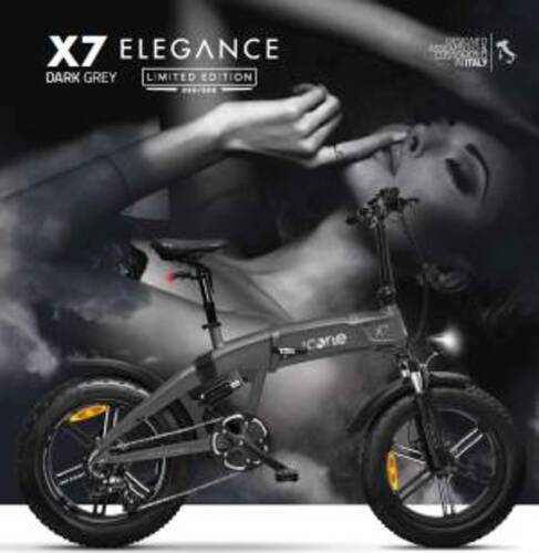 Icon.e Bici Elettrica Pieghevole iCross-X7 250W Elegance Dark Gray 8052879007934