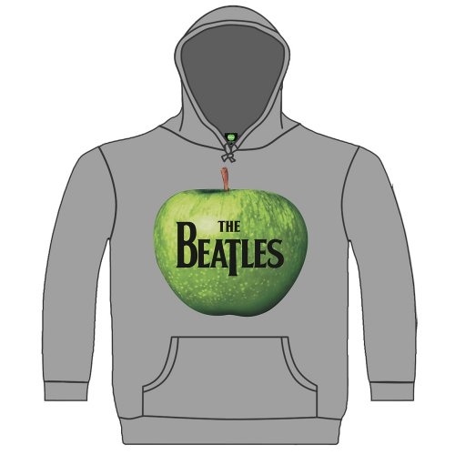 Abbigliamento Beatles (The): Apple Grey (Felpa Con Cappuccio Unisex Tg. XL) NUOVO SIGILLATO, EDIZIONE DEL 13/02/2013 SUBITO DISPONIBILE