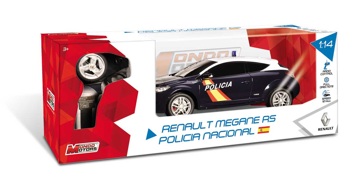 Merchandising Mondo Motors: Renault Megane Rs Policia National R/C NUOVO SIGILLATO, EDIZIONE DEL 27/04/2016 SUBITO DISPONIBILE