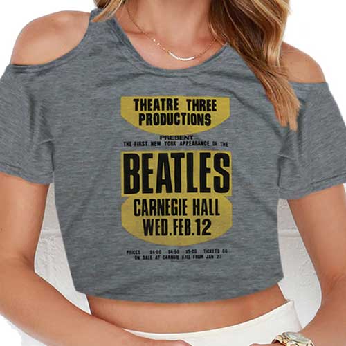 Abbigliamento Beatles (The): Carnegie Hall (t-shirt Donna Tg. L) NUOVO SIGILLATO SUBITO DISPONIBILE