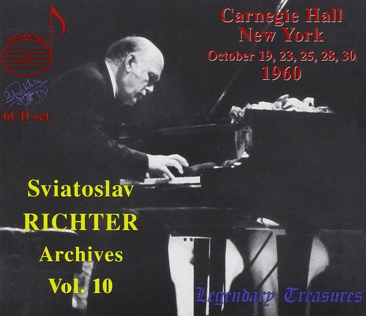 Audio Cd Sviatoslav Richter: Archives Vol.10 / Carnegie Hall (6 Cd) NUOVO SIGILLATO, EDIZIONE DEL 28/02/2020 SUBITO DISPONIBILE