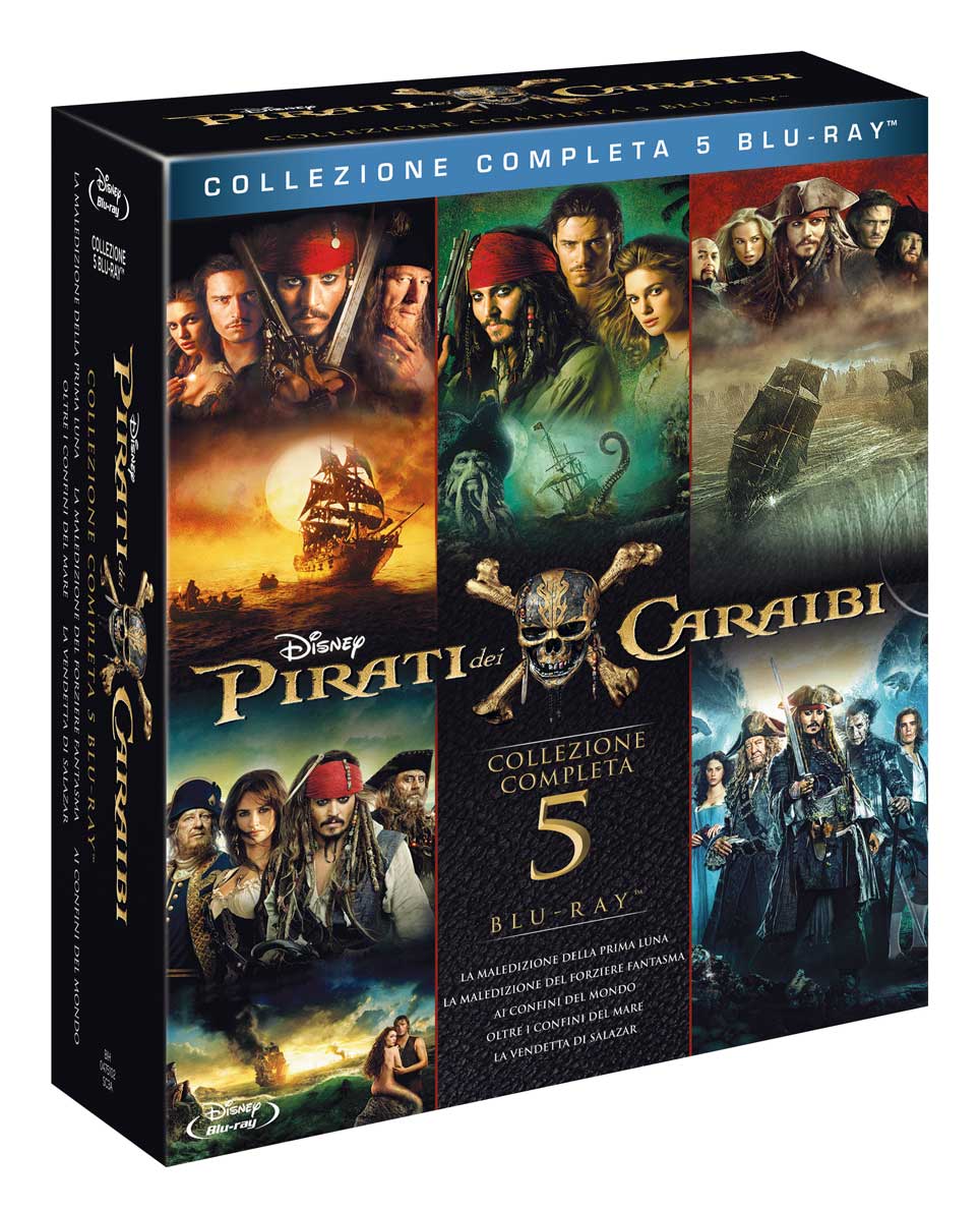 Blu-Ray Pirati Dei Caraibi Collection 1-5 (5 Blu-Ray) NUOVO SIGILLATO, EDIZIONE DEL 04/10/2017 SUBITO DISPONIBILE