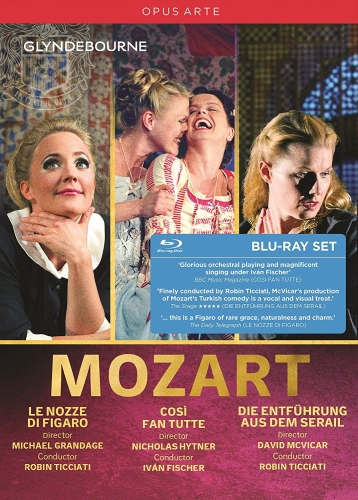Music Blu-Ray Wolfgang Amadeus Mozart - Le Nozze Di Figaro, Cosi' Fan Tutte, Die Entfurhung (3 Blu-Ray) NUOVO SIGILLATO, EDIZIONE DEL 03/02/2018 SUBITO DISPONIBILE