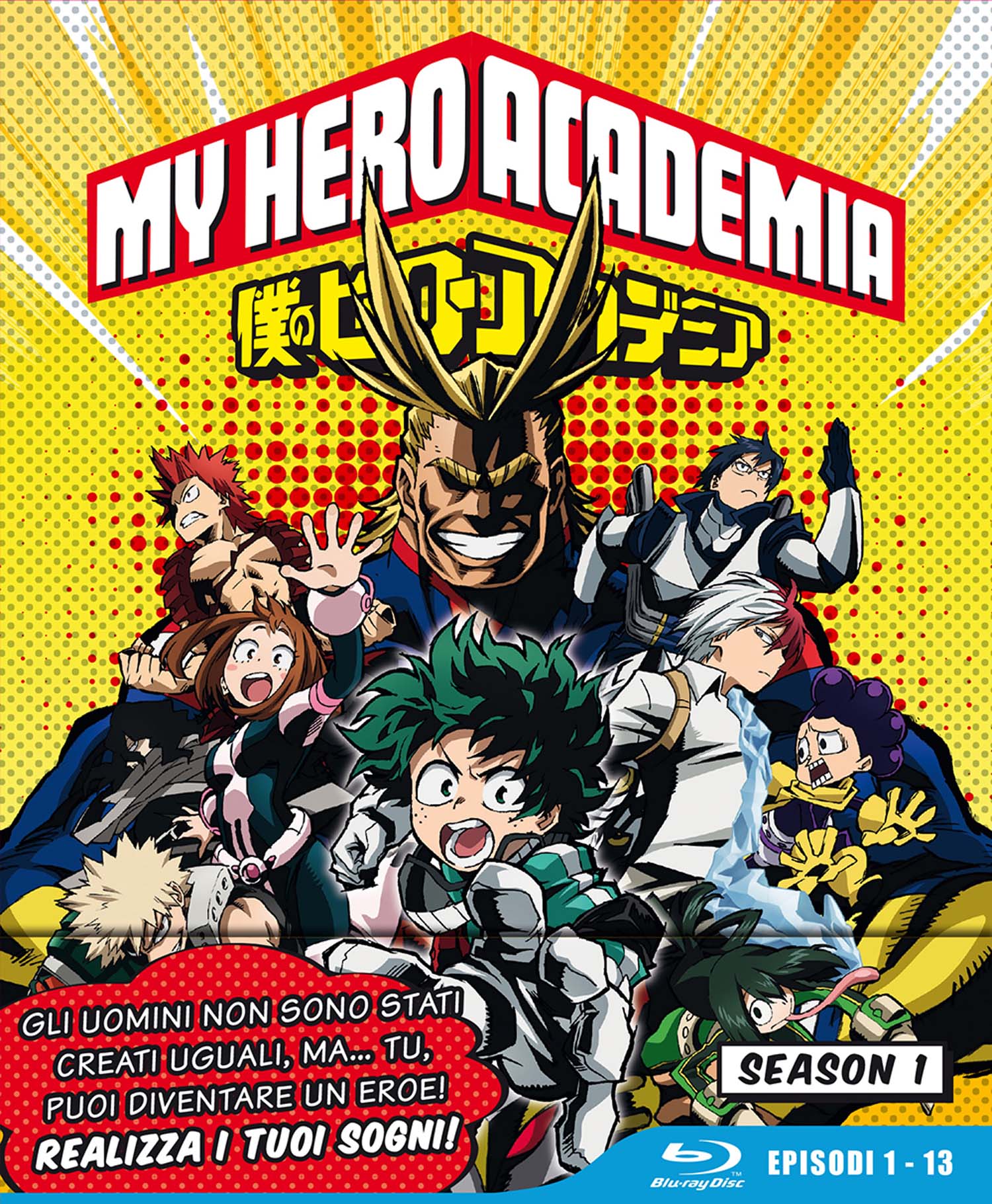 Blu-Ray My Hero Academia - Stagione 01 The Complete Series (Eps 01-13) (3 Blu-Ray) NUOVO SIGILLATO, EDIZIONE DEL 07/11/2018 SUBITO DISPONIBILE