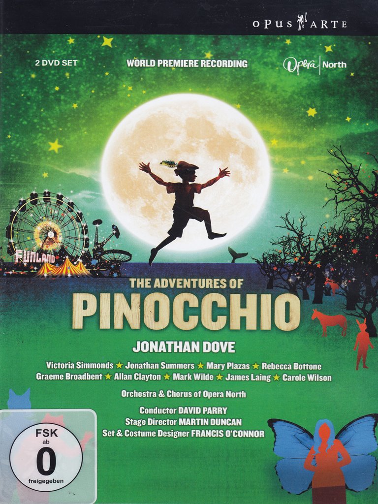 Music Dvd Jonathan Dove - The Adventures Of Pinocchio (2 Dvd) NUOVO SIGILLATO, EDIZIONE DEL 02/02/2009 SUBITO DISPONIBILE