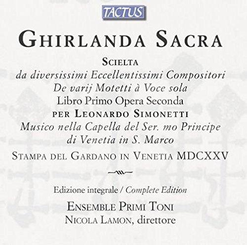 Audio Cd Ensemble Primi Toni - Ghirlanda Sacra (3 Cd) NUOVO SIGILLATO, EDIZIONE DEL 01/01/2013 SUBITO DISPONIBILE