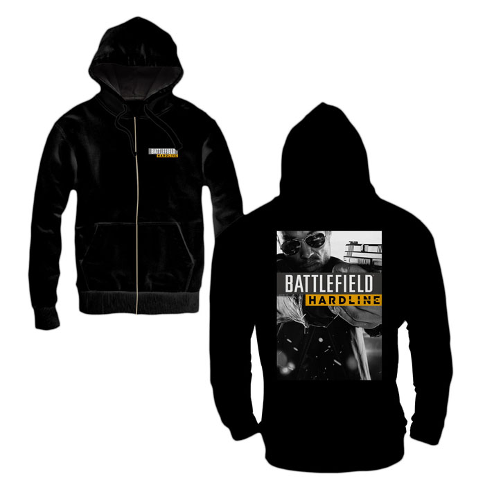 Abbigliamento Battlefield Hardline: Hardline Poster Black (Felpa Con Cappuccio E Zip Unisex Tg. S) NUOVO SIGILLATO, EDIZIONE DEL 01/04/2015 SUBITO DISPONIBILE