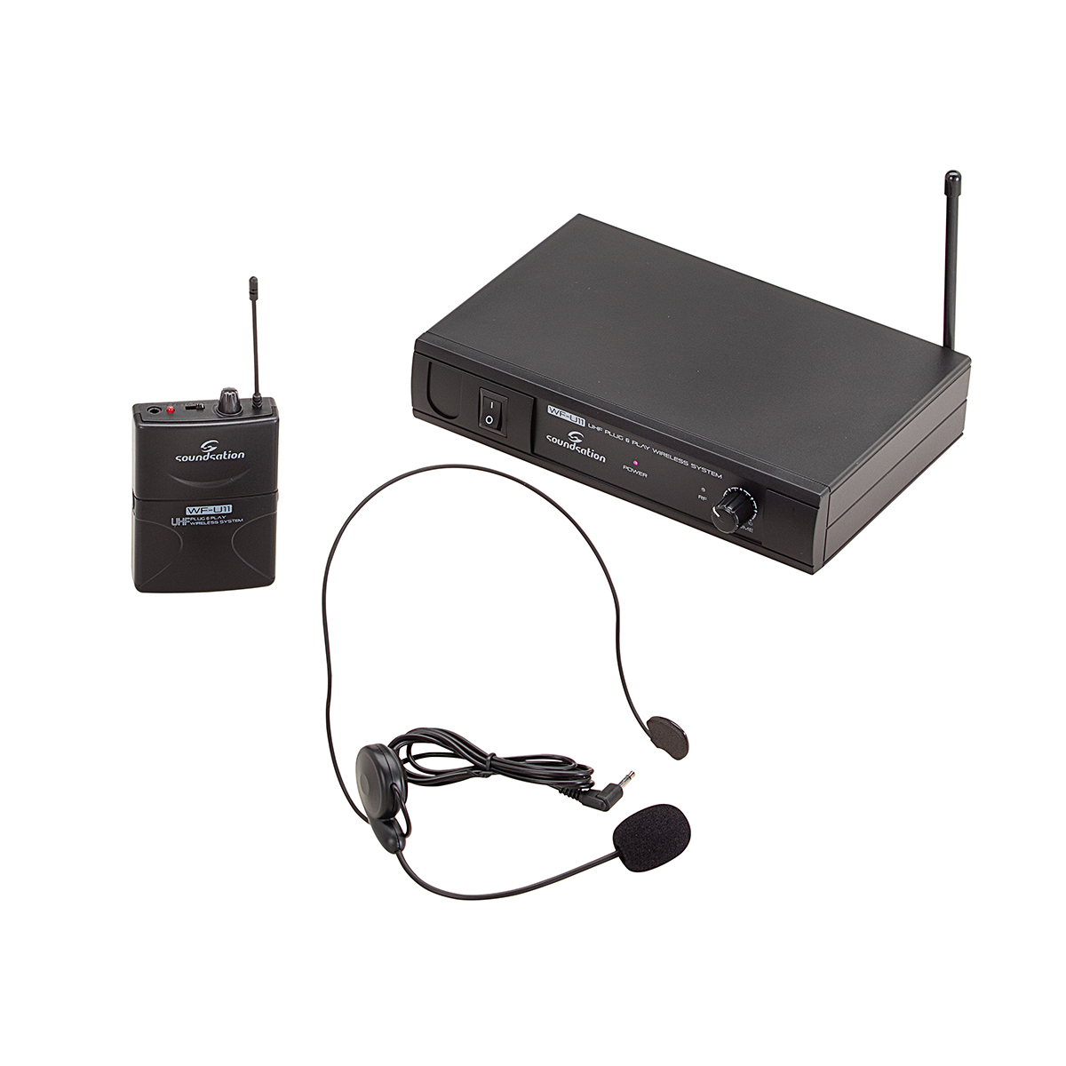 RADIOMICROFONO UHF SOUNDSATION WF-U11PB BODYPACK & HEADSET 863.55 MHz