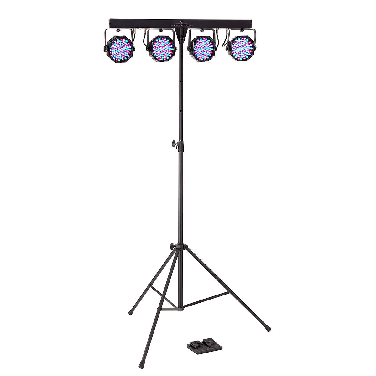 KIT LUCI SOUNDSATION 4LEDKIT-PARTY RGB CON STAND E BORSA