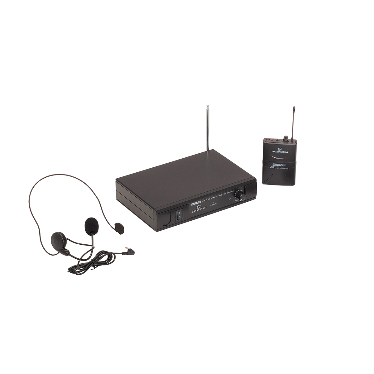 RADIOMIC. VHF SOUNDSATION WF-V11PC BODYPACK + HEADSET 205.75MHz