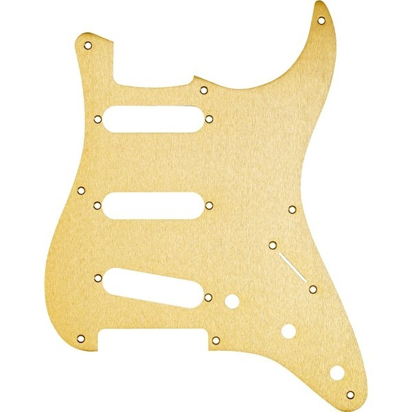 Fender Parts Pickguard Stratocaster S/S/S 8-Hole Mount Gold 0992143000