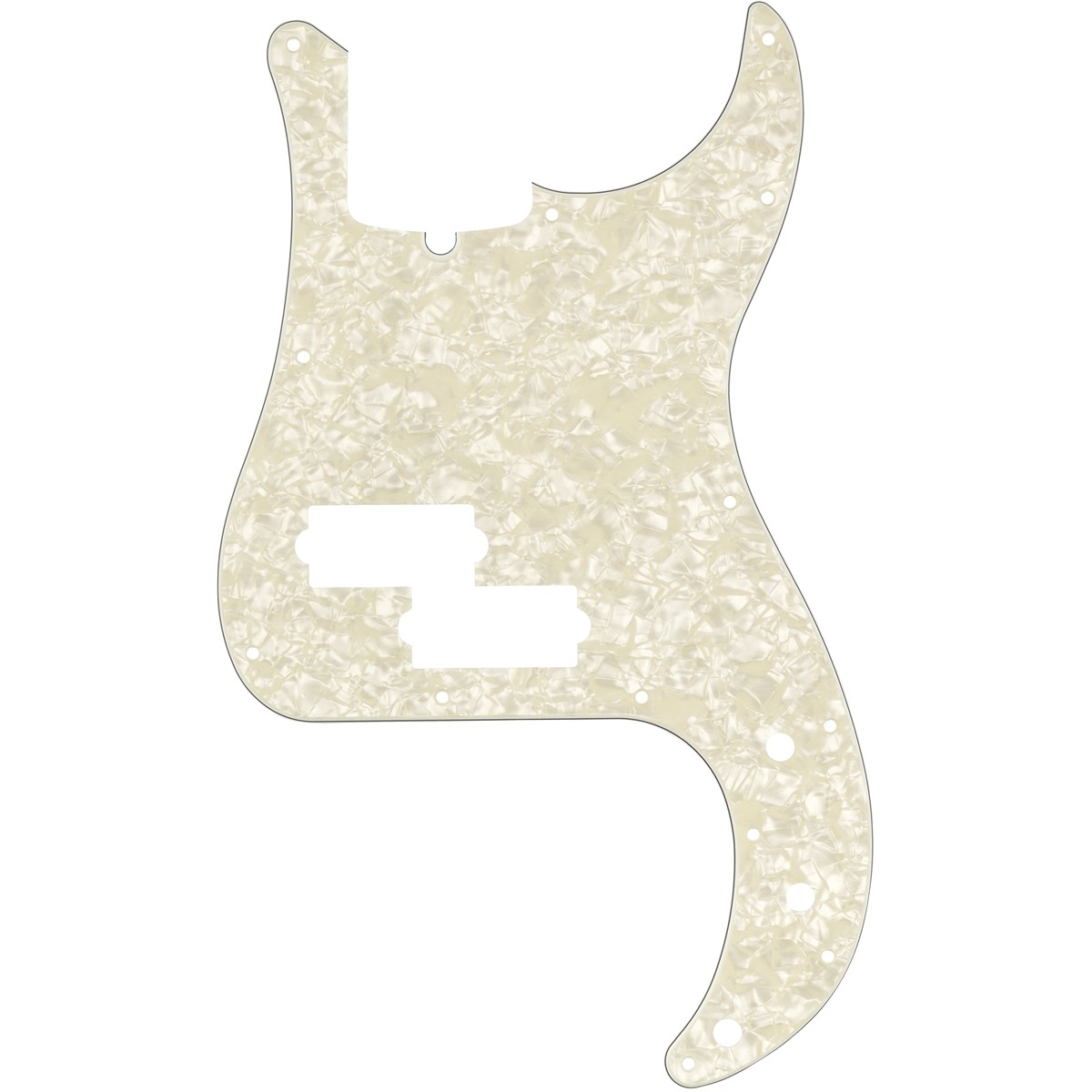 Fender Parts Pickguard Precision Bass 13-Hole Mount Aged White Pearl, 4-Ply 0992176000