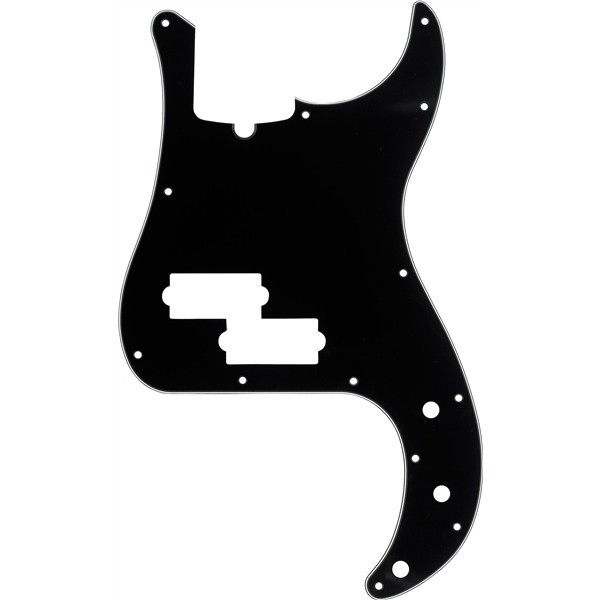Fender Parts Pickguard Precision Bass 13-Hole Mount (with Truss Rod Notch) Black 3-Ply 0991352000