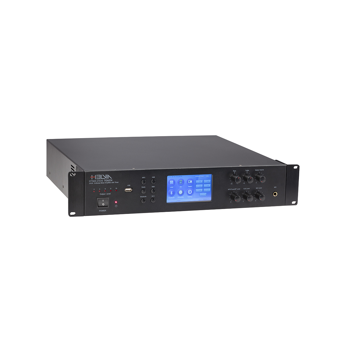 AMP MIXER HELVIA HTMA-2506 TOUCH 250W 6-ZONE TIMER