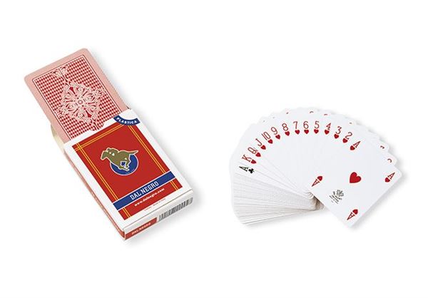 Carte Poker San Siro Rosso Plastica