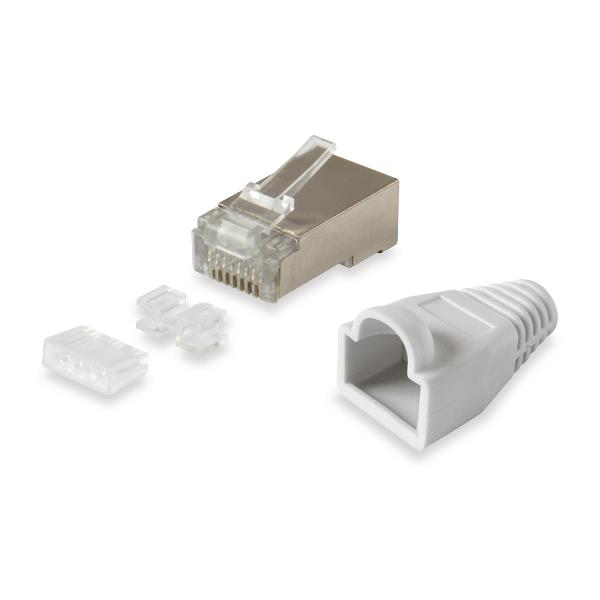 RJ45 CONNECTOR STP CAT.6 WITH INSER