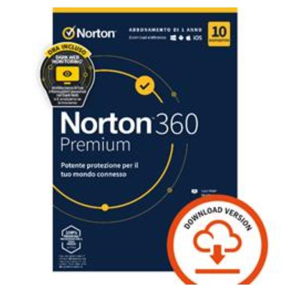 NORTON360 PREM2023-10D 12M 75GB-ESD