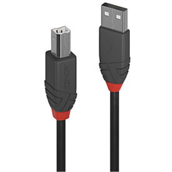 Cavo USB 2.0 Tipo A a B Anthra Line, 0.2m