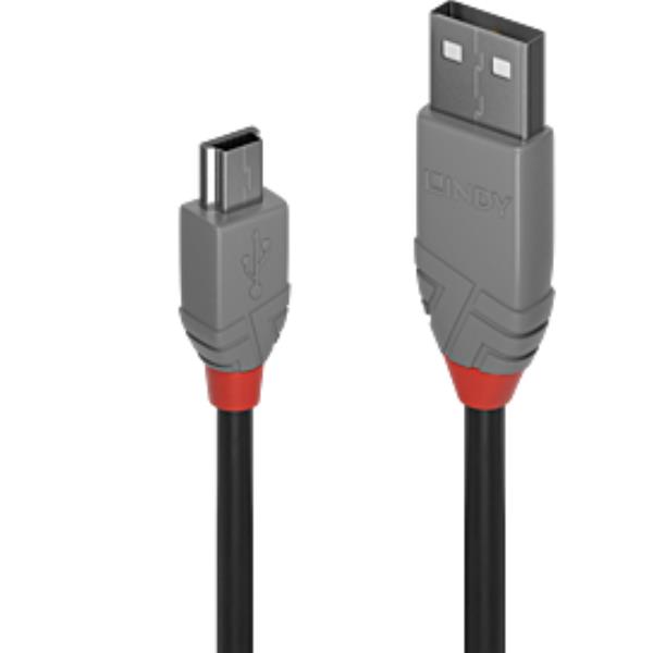Cavo USB 2.0 Tipo A a Mini B Anthra Line, 0.5m