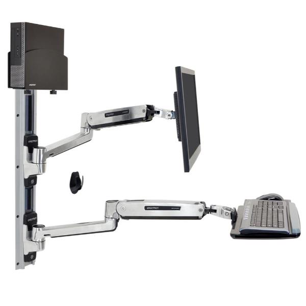 Ergotron LX SITSTAND SYSTEM S CPU POLISHED 0698833033977