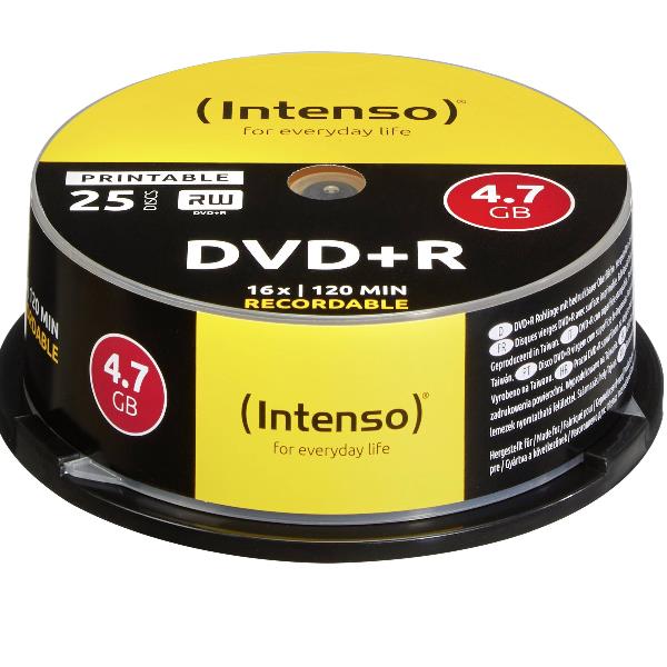 DVD+R 4.7GB 16X SPINDLE PRINTAB.25P