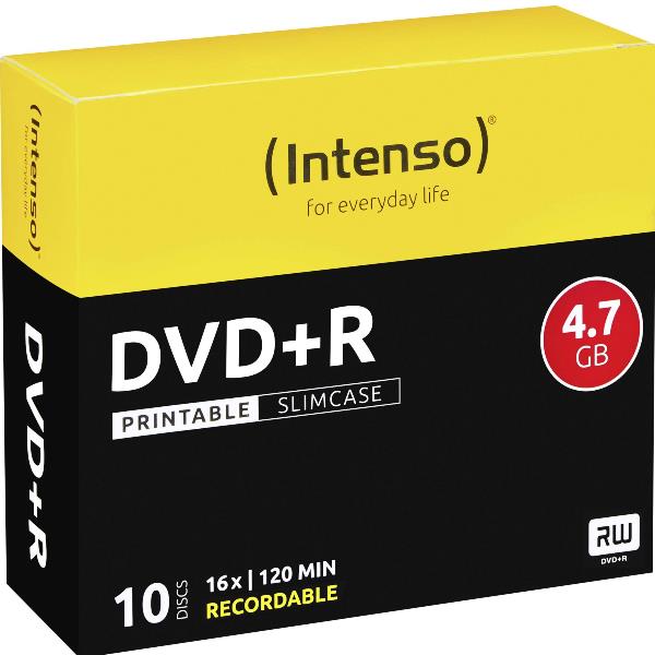 DVD+R 4.7GB 16X SLIM PRINTABLE 10PZ